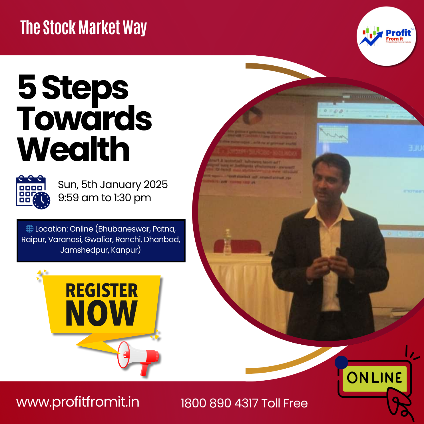 5 Steps Towards Wealth Creation: Online